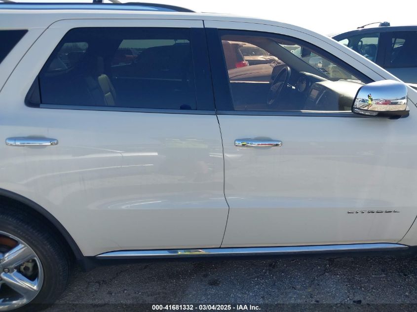 2012 Dodge Durango Citadel VIN: 1C4SDJET0CC109342 Lot: 41681332