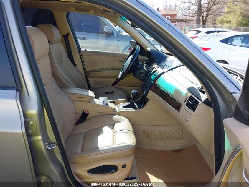 2007 BMW X3 3.0Si VIN: WBXPC93457WF09636 Lot: 41681474