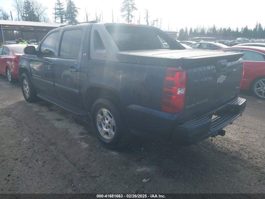 2007 CHEVROLET AVALANCHE VIN: 3GNFK12387G225216