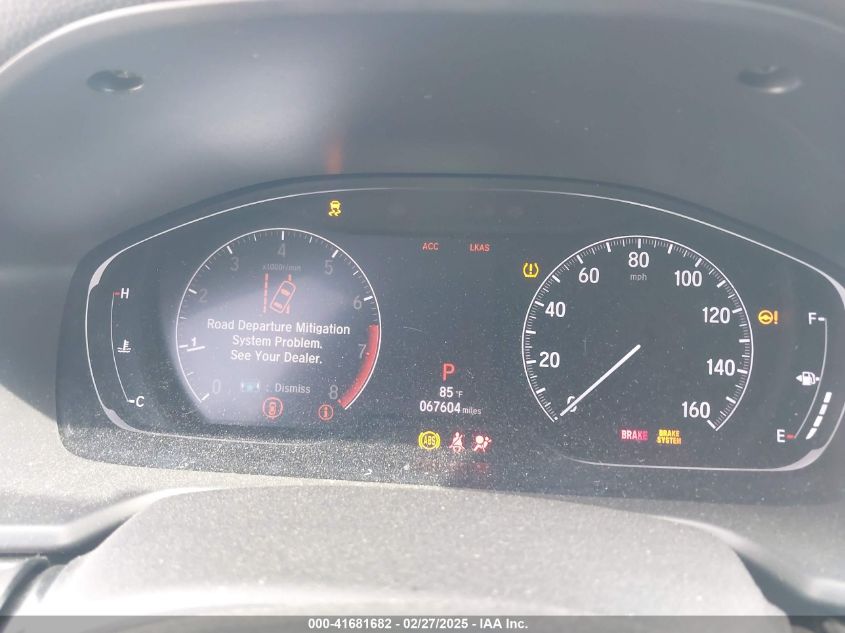 2020 Honda Accord Lx VIN: 1HGCV1F16LA016918 Lot: 41681682