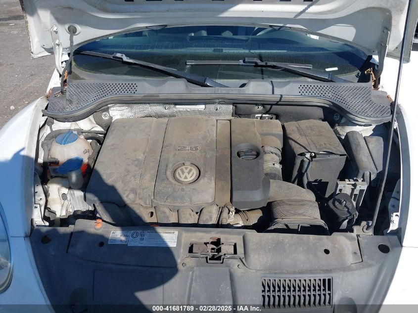 2012 Volkswagen Beetle 2.5L VIN: 3VWHP7AT6CM622309 Lot: 41681789