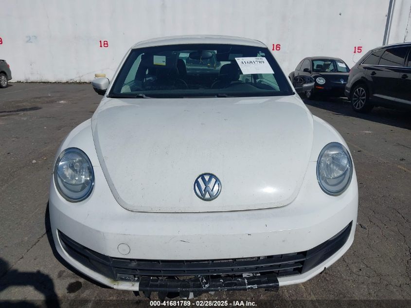2012 Volkswagen Beetle 2.5L VIN: 3VWHP7AT6CM622309 Lot: 41681789