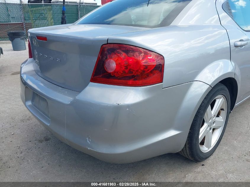 2013 Dodge Avenger Se VIN: 1C3CDZAB9DN566774 Lot: 41681983