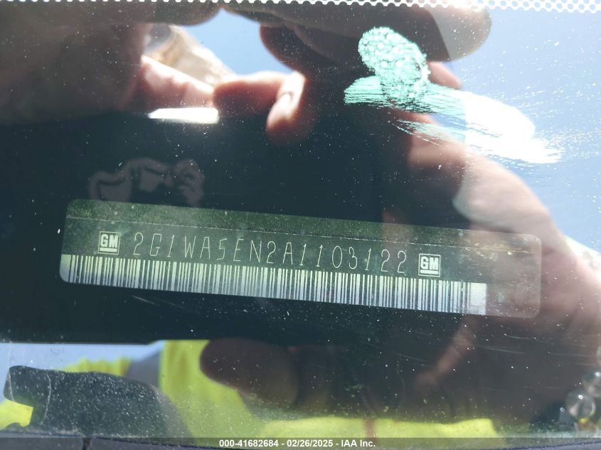 2010 Chevrolet Impala Ls VIN: 2G1WA5EN2A1103122 Lot: 41682684