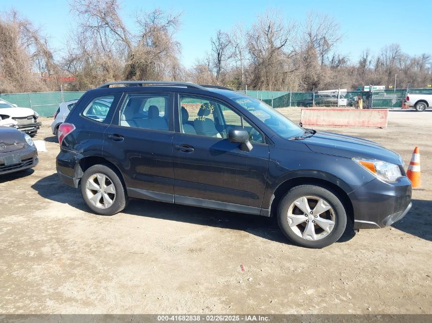 2015 Subaru Forester 2.5I VIN: JF2SJABC6FH597461 Lot: 41682838
