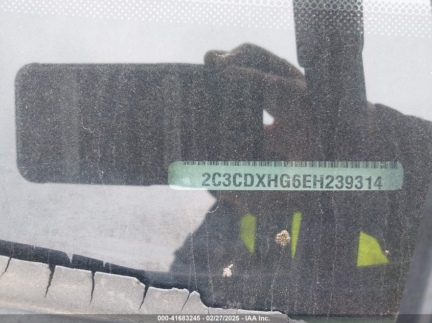 2014 Dodge Charger Sxt VIN: 2C3CDXHG6EH239314 Lot: 41683245