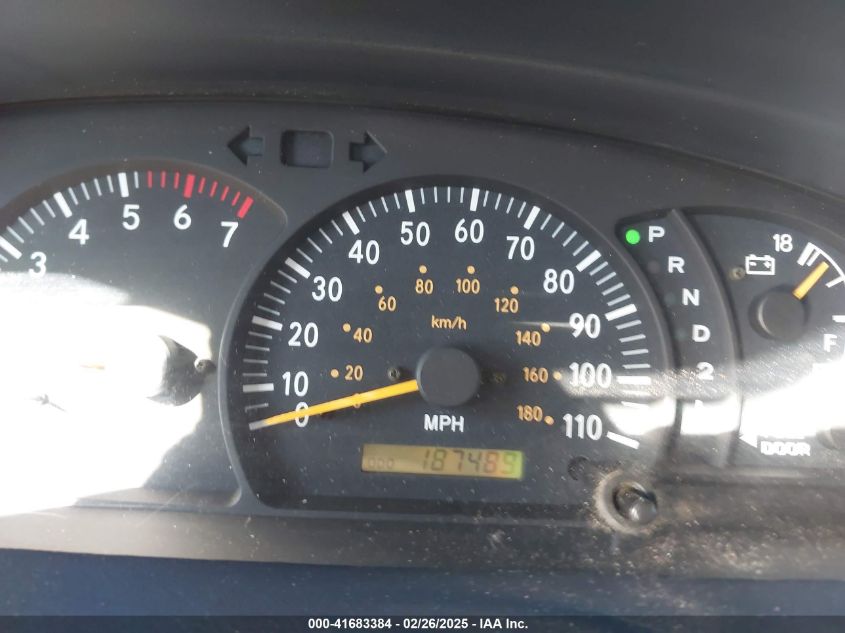 2002 Toyota Tundra Sr5 VIN: 5TBRN34172S324326 Lot: 41683384