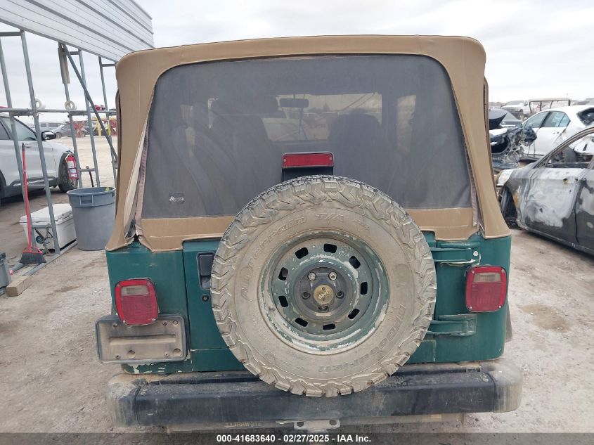 1997 Jeep Wrangler Se VIN: 1J4FY29P1VP408966 Lot: 41683640