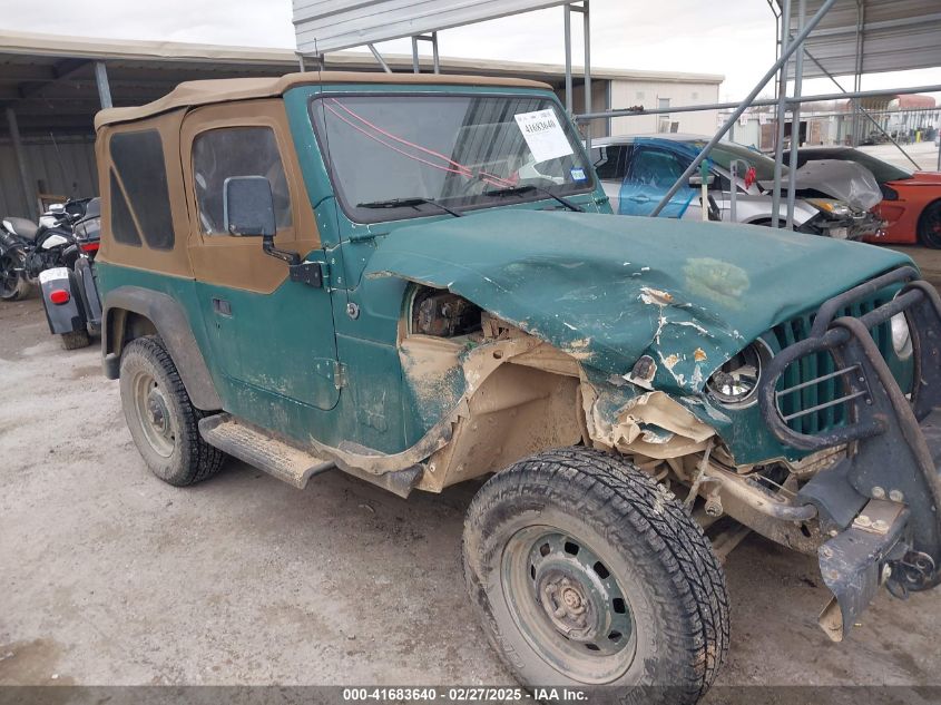 1997 Jeep Wrangler Se VIN: 1J4FY29P1VP408966 Lot: 41683640