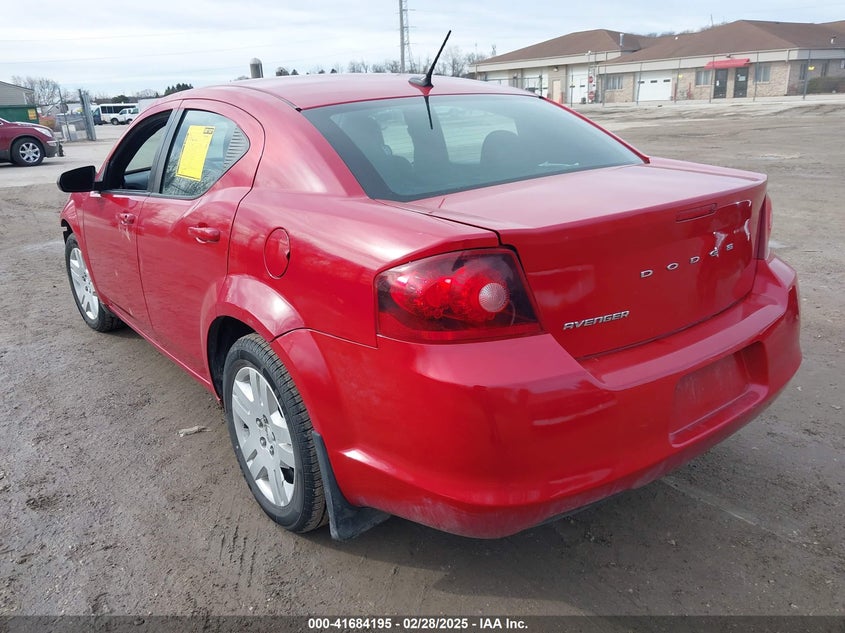 2014 DODGE AVENGER VIN: 1C3CDZAB3EN116619