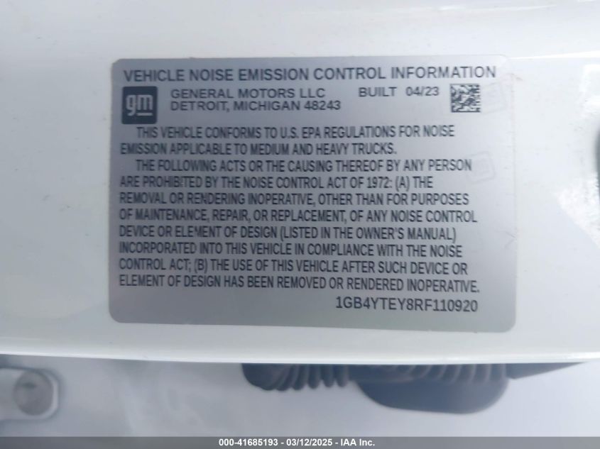 2024 Chevrolet Silverado 3500hd - 1GB4YTEY8RF110920