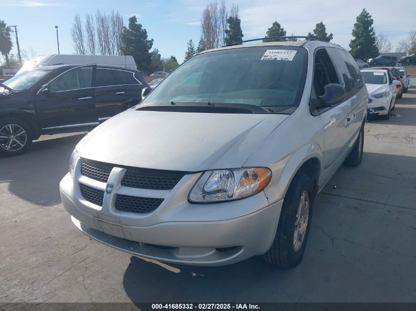 2002 Dodge Grand Caravan Ex VIN: 2B8GP74L12R522101 Lot: 41685332