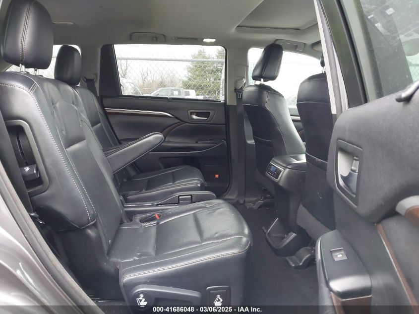 2016 Toyota Highlander Limited V6 VIN: 5TDDKRFH6GS291317 Lot: 41686048