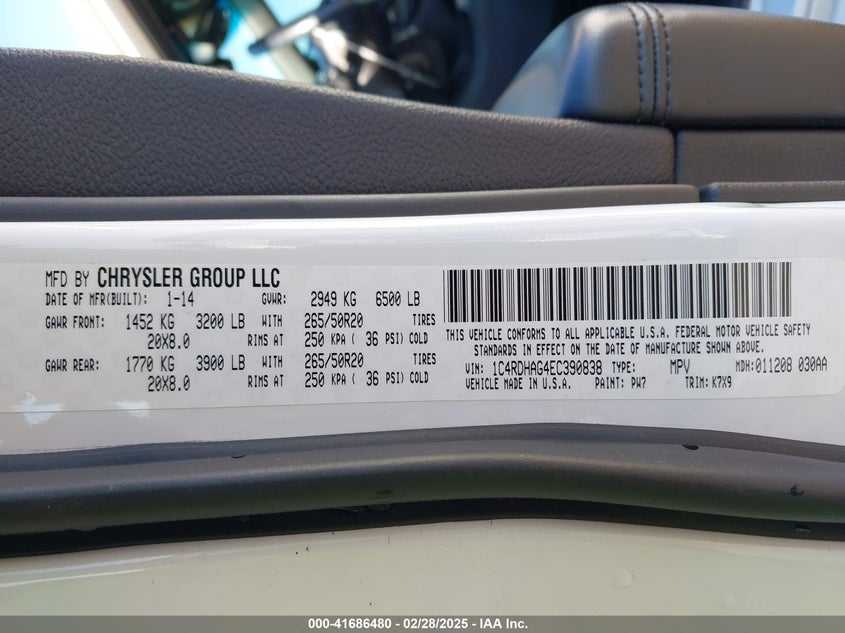 2014 DODGE DURANGO SXT - 1C4RDHAG4EC390838