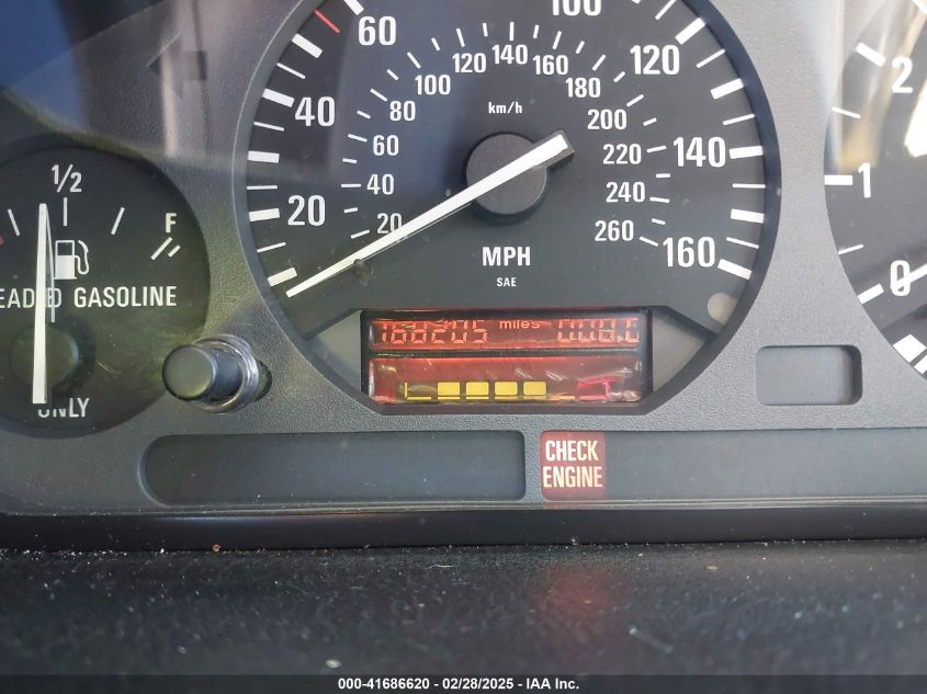 1995 BMW 325 Ic Automatic VIN: WBABJ632XSJD42686 Lot: 41686620