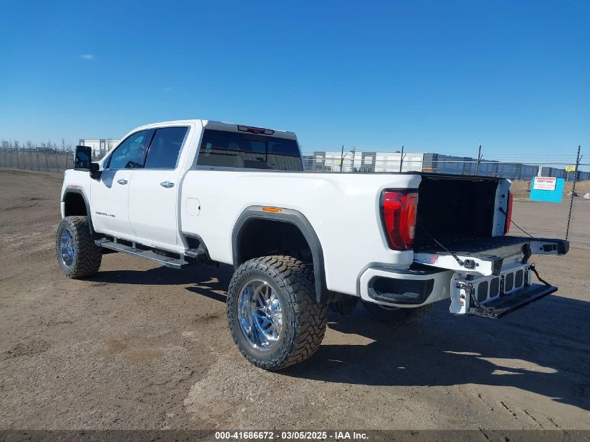 2021 GMC Sierra 3500Hd 4Wd Long Bed Denali white truck diesel 1GT49WEY2MF298644 photo #4