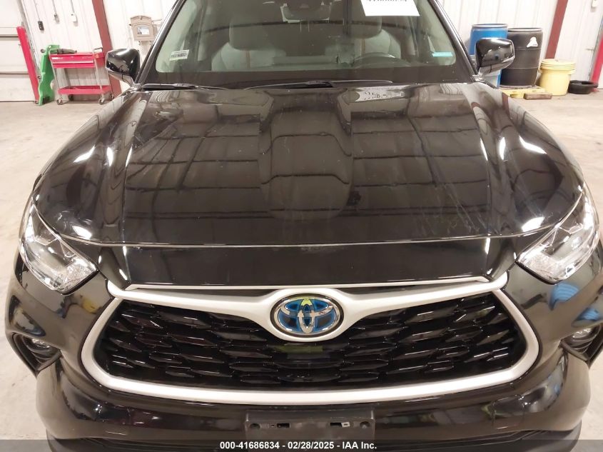 2023 Toyota Highlander Hybrid Xle Bronze VIN: 5TDABRCH3PS113176 Lot: 41686834