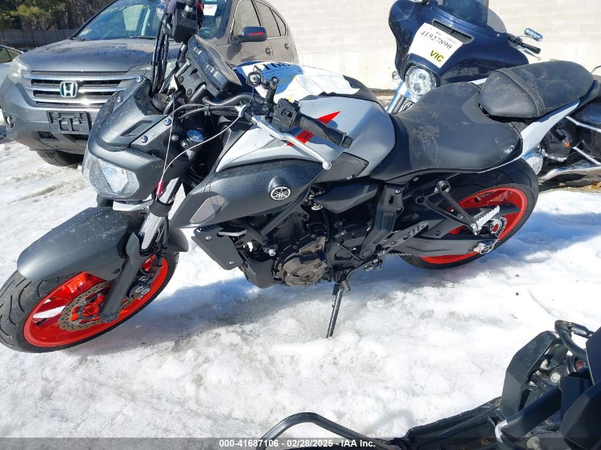 2019 Yamaha Mt07 VIN: JYARM27E2KA004794 Lot: 41687106