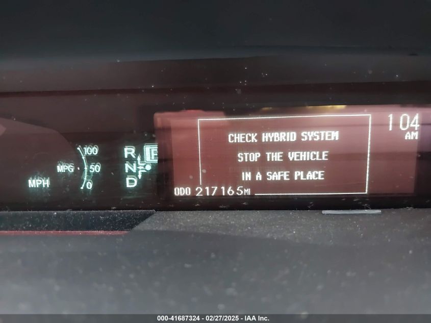 2012 Toyota Prius Two VIN: JTDKN3DU9C1494883 Lot: 41687324