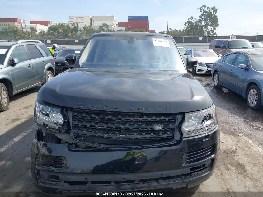 2017 Land Rover Range Rover 3.0L V6 Turbocharged Diesel Hse Td6 VIN: SALGS2FK8HA326995 Lot: 85966394