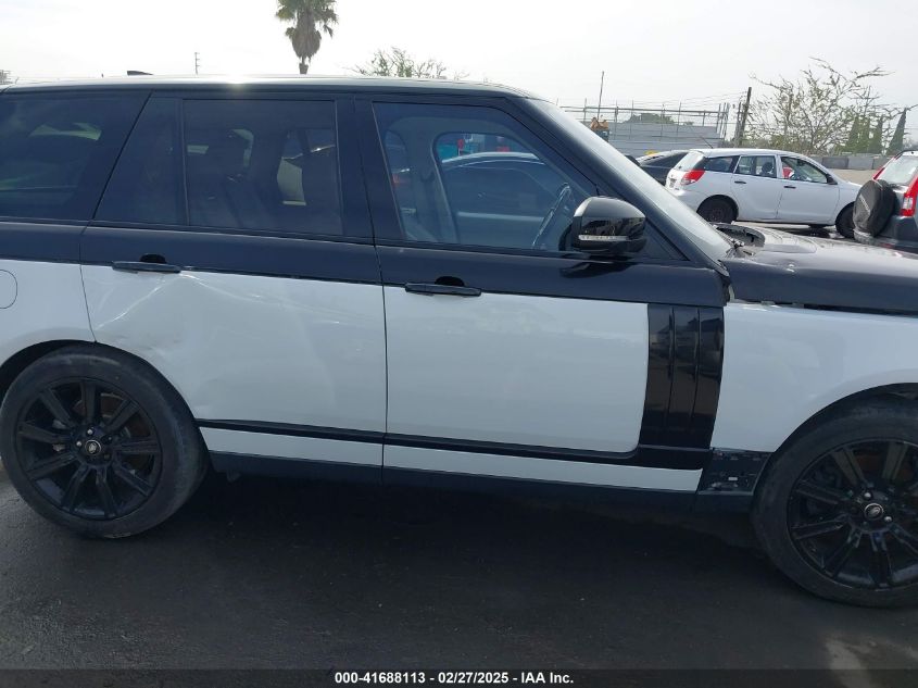 2017 Land Rover Range Rover 3.0L V6 Turbocharged Diesel Hse Td6 VIN: SALGS2FK8HA326995 Lot: 85966394