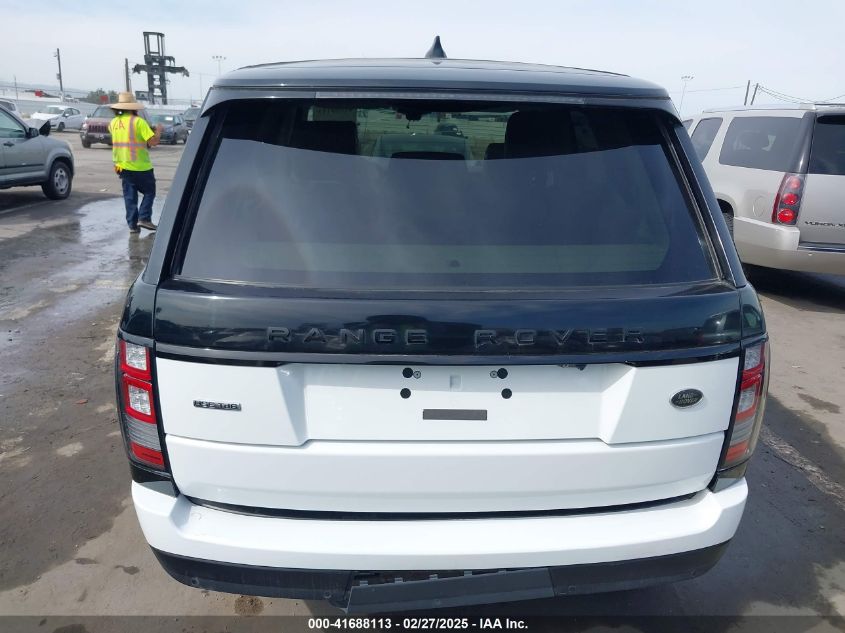 2017 Land Rover Range Rover 3.0L V6 Turbocharged Diesel Hse Td6 VIN: SALGS2FK8HA326995 Lot: 85966394