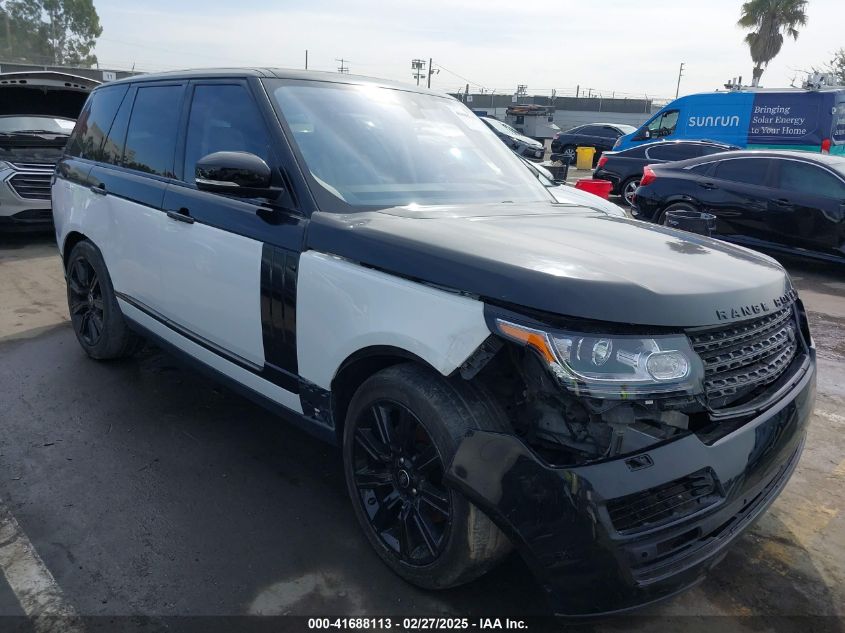 2017 Land Rover Range Rover 3.0L V6 Turbocharged Diesel Hse Td6 VIN: SALGS2FK8HA326995 Lot: 85966394