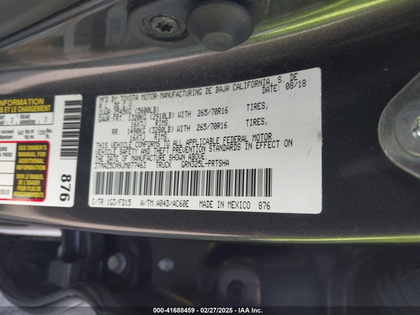 2018 TOYOTA TACOMA TRD OFF ROAD - 3TMAZ5CN9JM077463