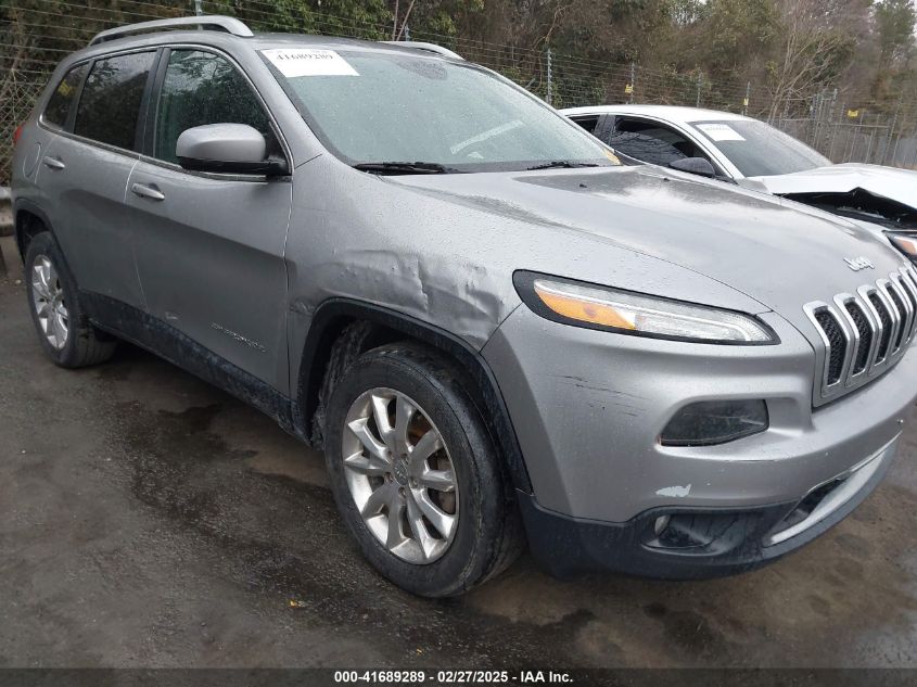 2016 Jeep Cherokee Limited VIN: 1C4PJMDBXGW314003 Lot: 41689289