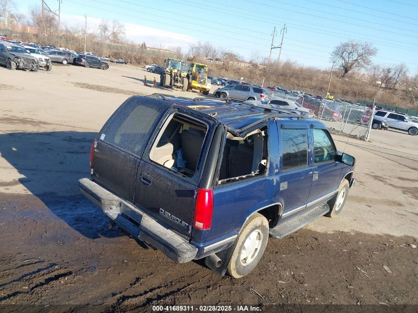 1998 Chevrolet Tahoe Ls VIN: 1GNEK13R4WJ371916 Lot: 41689311