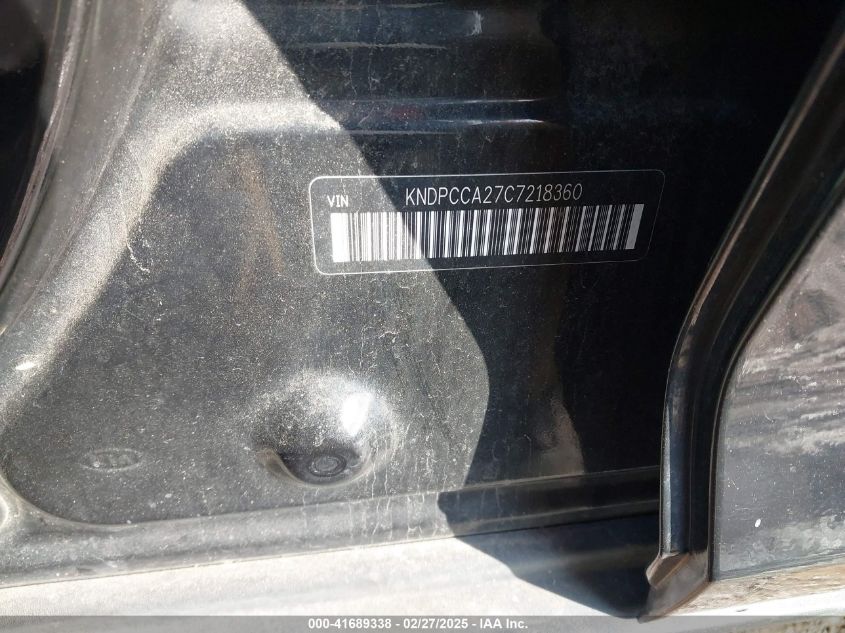 2012 Kia Sportage Ex VIN: KNDPCCA27C7218360 Lot: 41689338