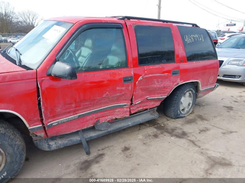 1999 Chevrolet Tahoe Ls VIN: 1GNEK13R6XJ343987 Lot: 41689928