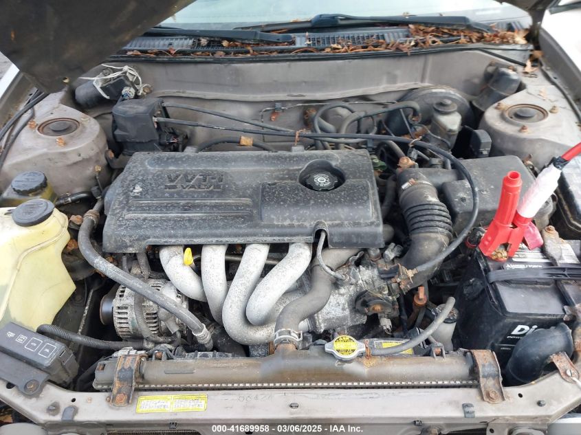 2001 Toyota Corolla Le VIN: 2T1BR12E21C386182 Lot: 41689958