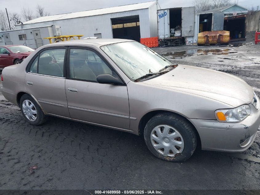 2001 Toyota Corolla Le VIN: 2T1BR12E21C386182 Lot: 41689958