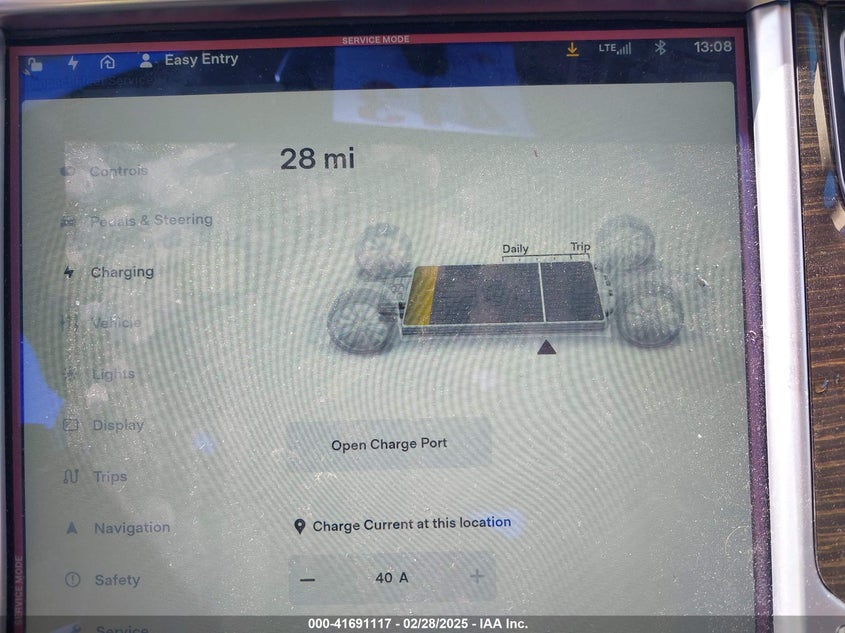 2014 TESLA MODEL S VIN: 5YJSA1H16EFP50410