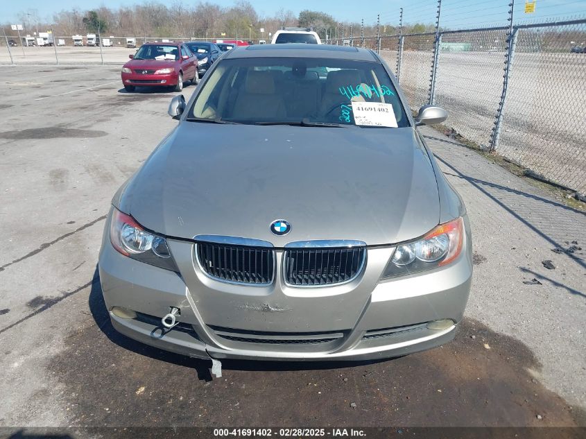 2007 BMW 328I VIN: WBAVA37587NL12356 Lot: 41691402