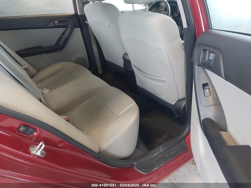 2010 KIA FORTE VIN: KNAFU4A24A5112596