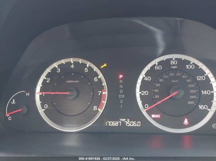 2009 Honda Accord 2.4 Lx-P VIN: 1HGCP264X9A160023 Lot: 41691926