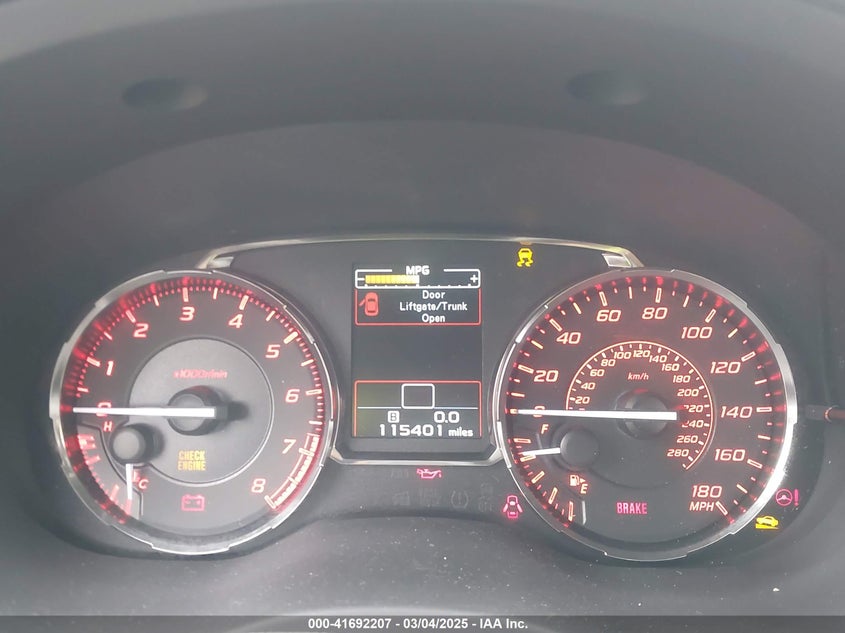 2015 SUBARU WRX LIMITED - JF1VA1J60F9825803