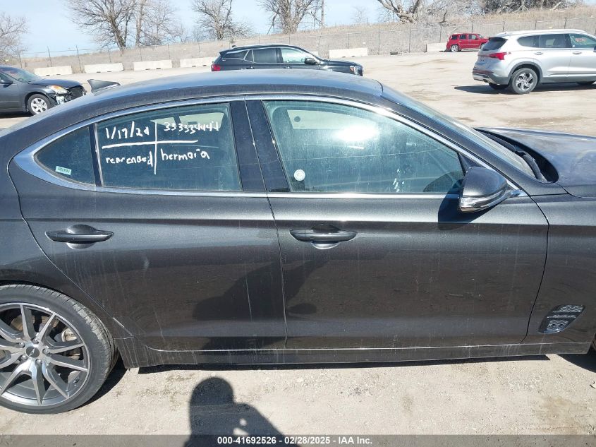 2023 Genesis G70 2.0T Awd VIN: KMTG34TA5PU128188 Lot: 41692526