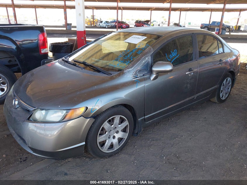 2008 HONDA CIVIC VIN: 2HGFA16598H324556