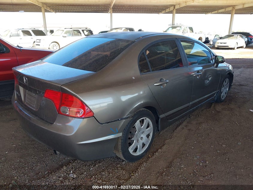 2008 HONDA CIVIC VIN: 2HGFA16598H324556
