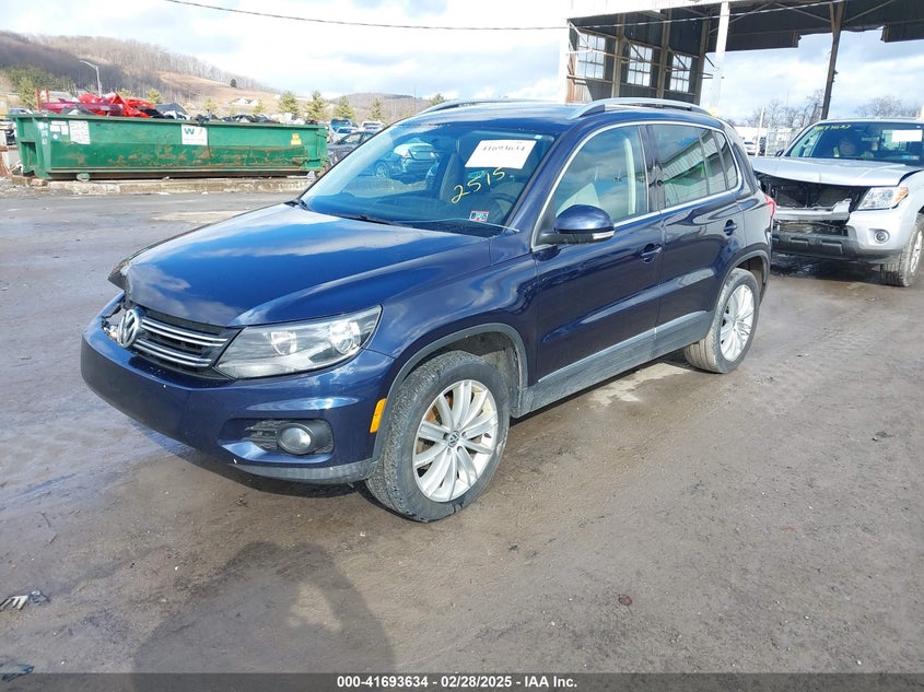 2014 VOLKSWAGEN TIGUAN SE - WVGBV3AX7EW532515