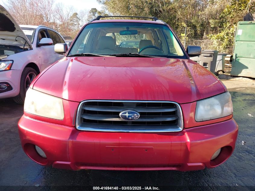 2003 Subaru Forester Xs VIN: JF1SG65663H759378 Lot: 41694140