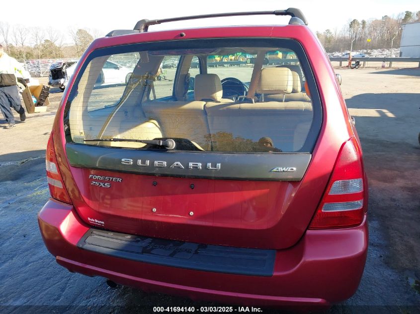 2003 Subaru Forester Xs VIN: JF1SG65663H759378 Lot: 41694140