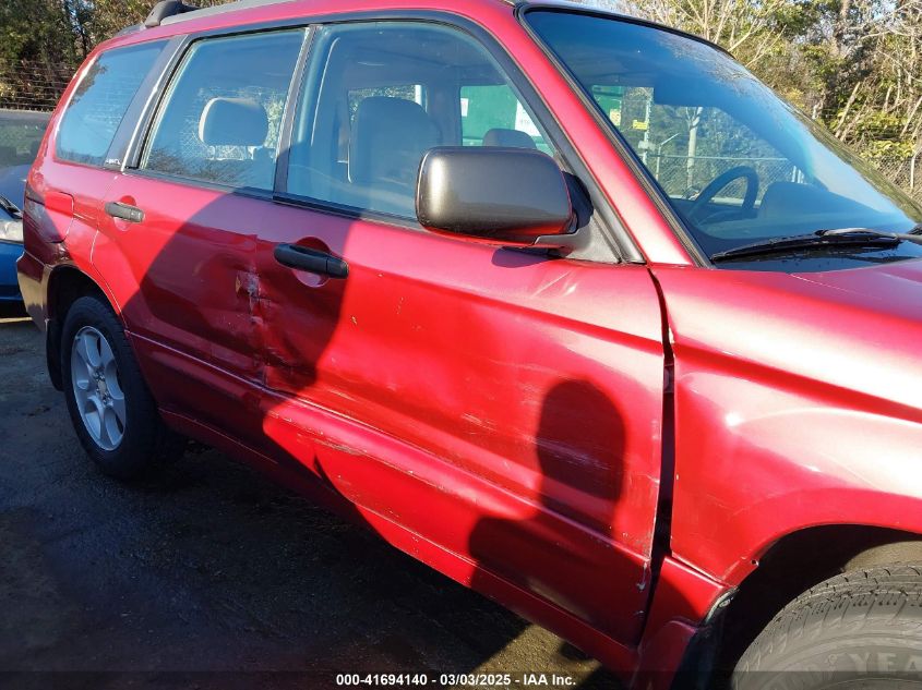 2003 Subaru Forester Xs VIN: JF1SG65663H759378 Lot: 41694140