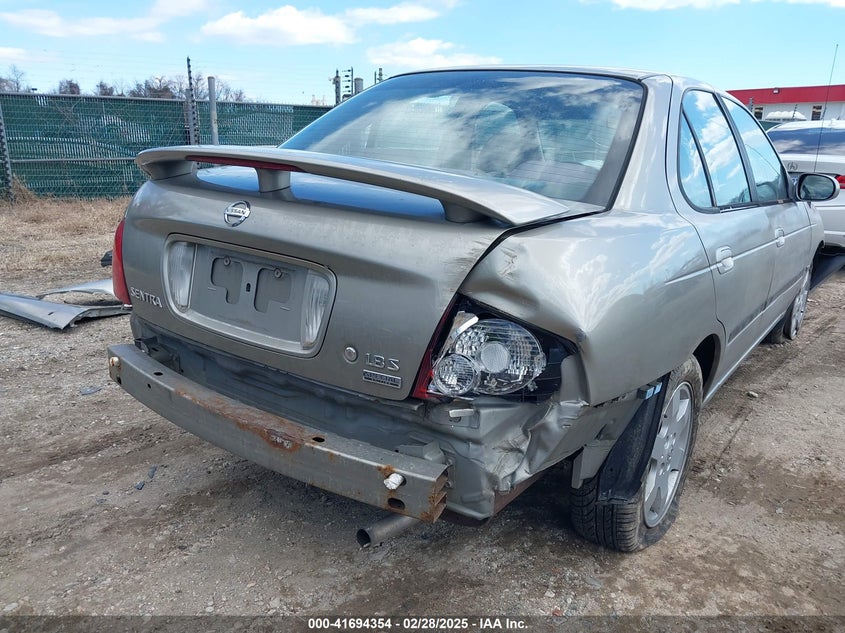 2006 NISSAN SENTRA VIN: 3N1CB51D56L569771