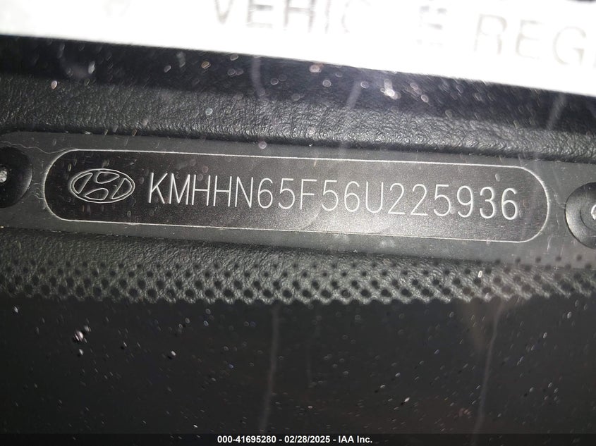 2006 Hyundai Tiburon Gt/Gt Limited/Se VIN: KMHHN65F56U225936 Lot: 41695280