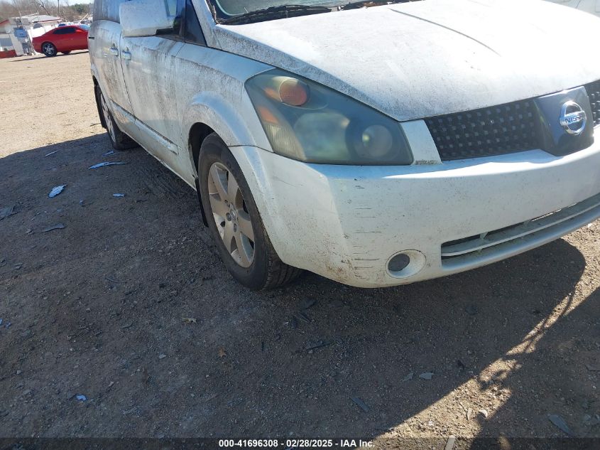 2005 Nissan Quest 3.5 S VIN: 5N1BV28U65N129959 Lot: 41696308