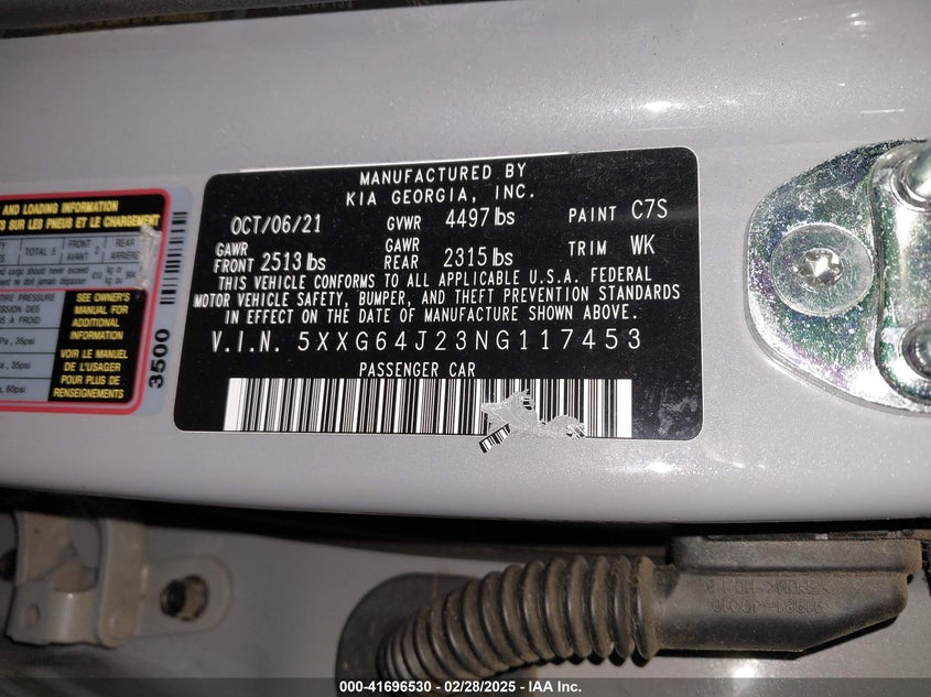 2022 KIA K5 GT-LINE - 5XXG64J23NG117453